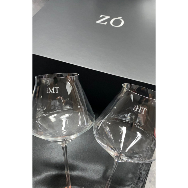 Wine Glasses Set with Date