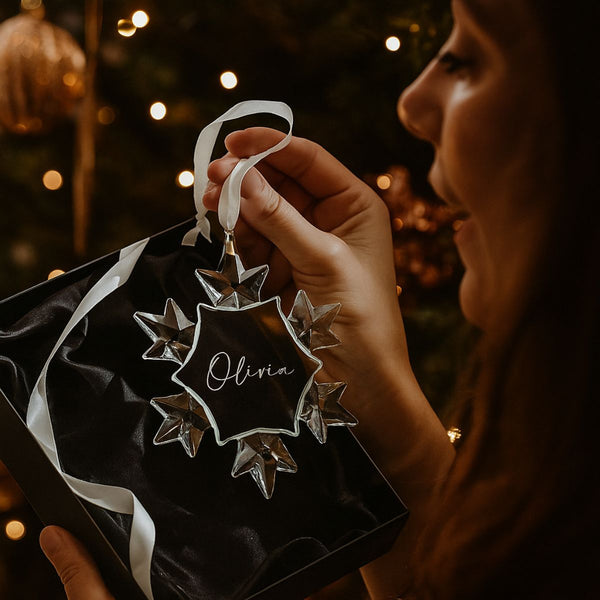 Personalised Snowflake Crystal - Pre Order
