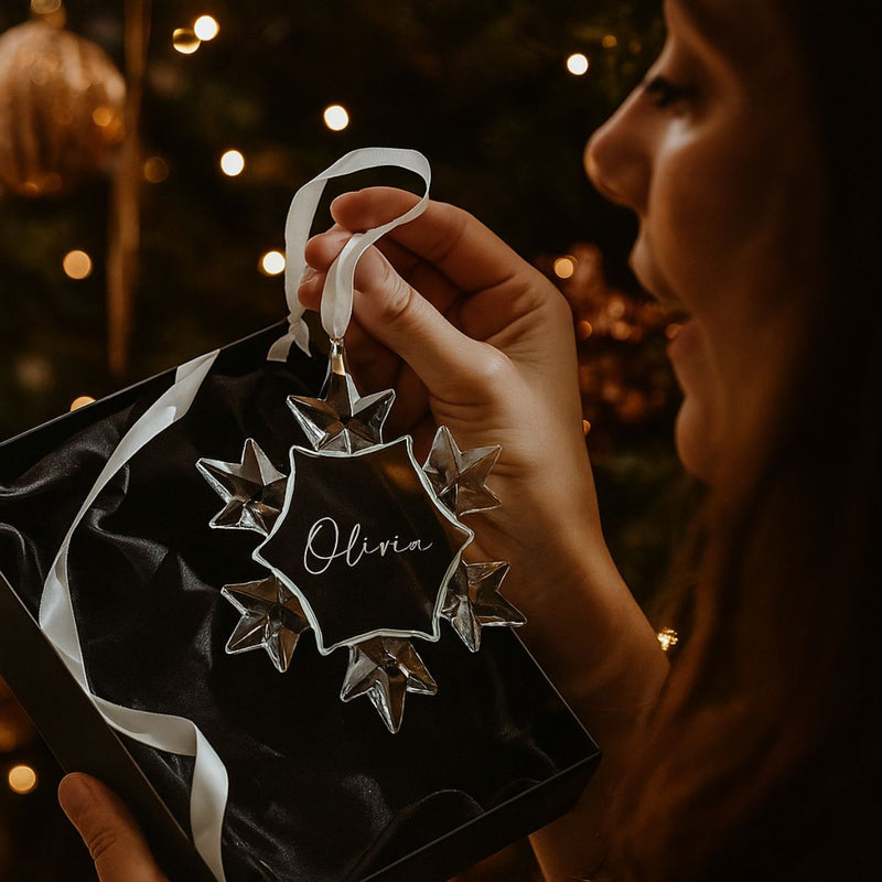 Personalised Snowflake Crystal - Pre Order