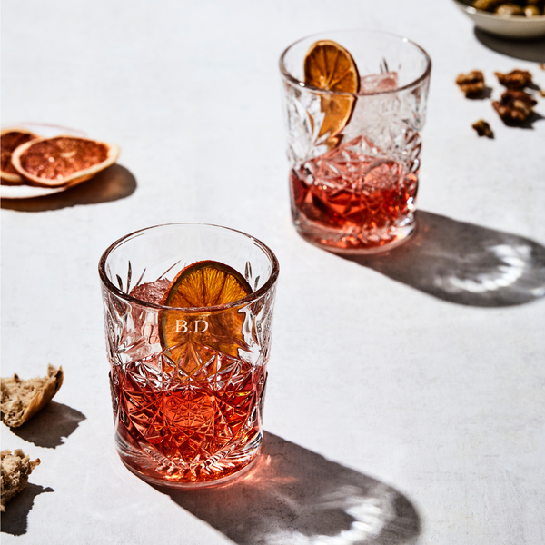 Personalised Rocks Glass Set