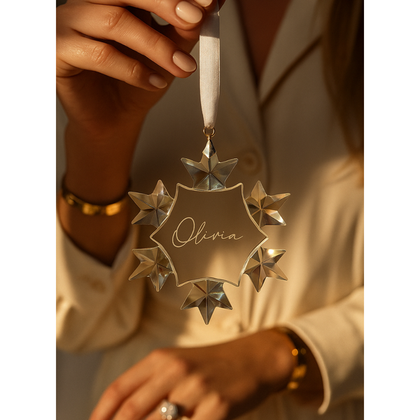 Personalised Snowflake Crystal - Pre Order