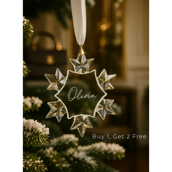 Personalised Snowflake Crystal - Pre Order