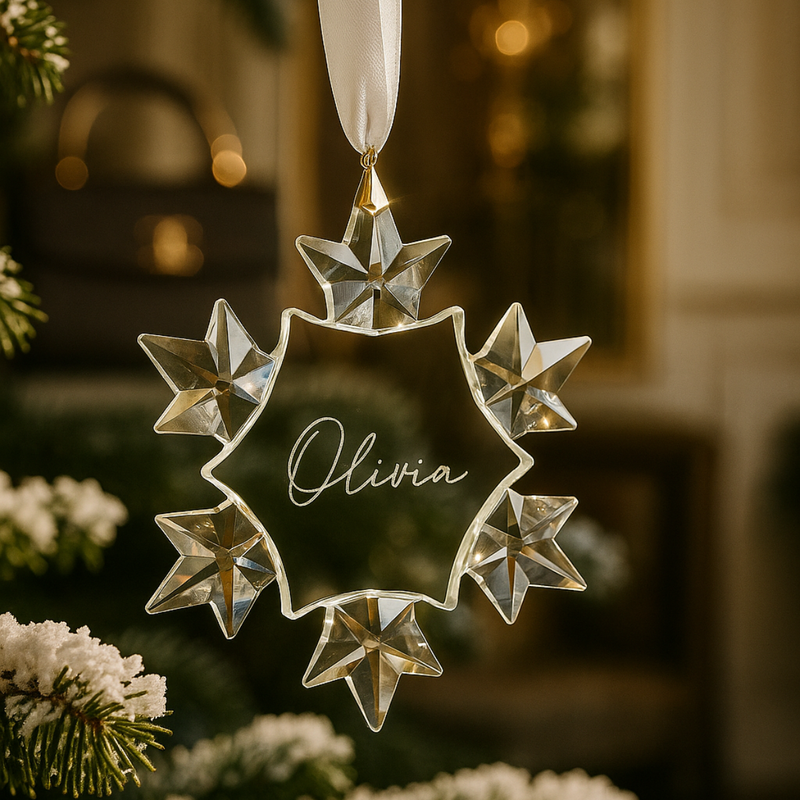 Personalised Snowflake Crystal