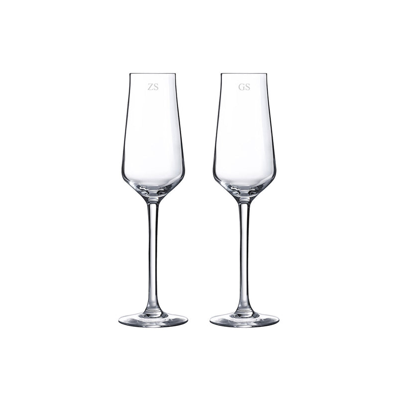 Personalised Champagne Flute Set